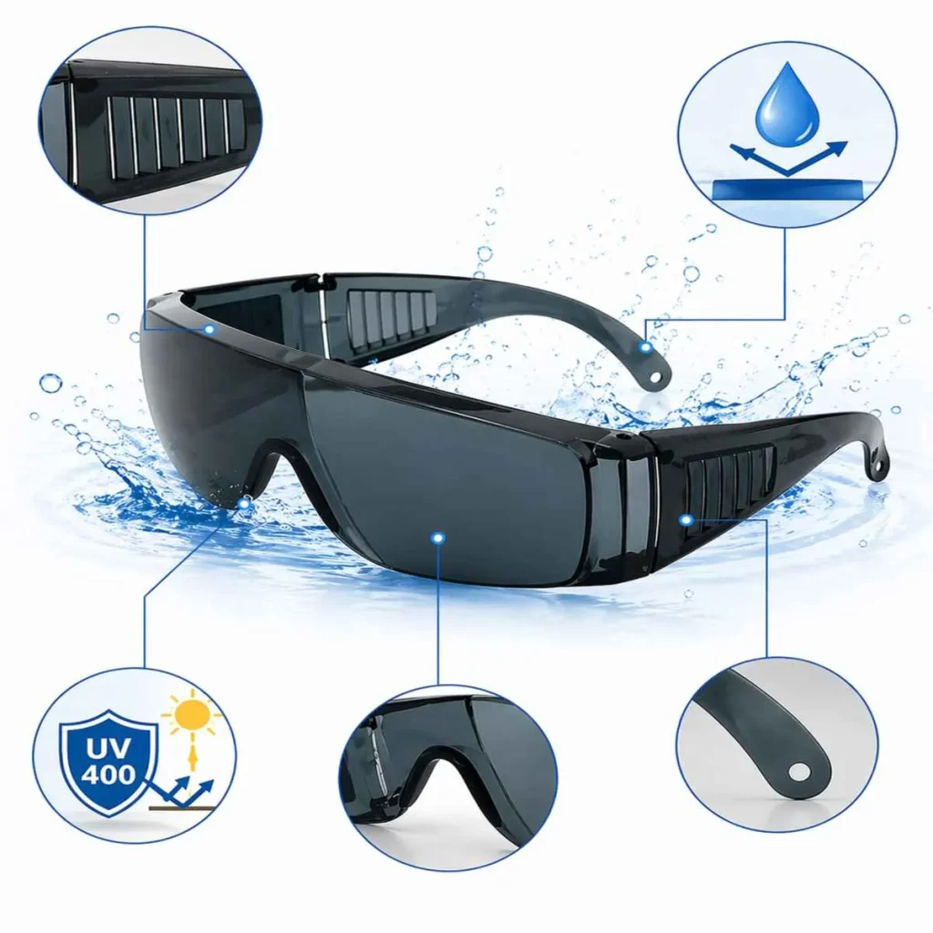 คุณสมบัติแว่นตากันน้ำ